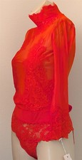 We Are HAH Take HAH Bow Reversible Bodysuit - ECO - Blood Orange