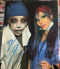 Kabuki Warriors Asuka Kairi Sane Dual Auto 8X10 WWE WWF NJPW AEW TNA ROH