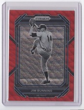 2023 Panini Prizm Ruby Wave Jim Bunning Detroit Tigers #296