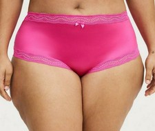 Torrid Stunning Fushia Shine Microfiber Full Brief Panty Plus Size 2X, 18/20