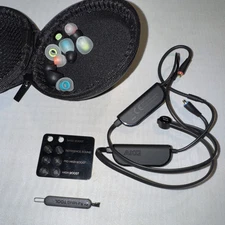 AKG N05BC Earbuds Wire W. Customizable Sound, Multiple Ear Bud Cover, Black (5)