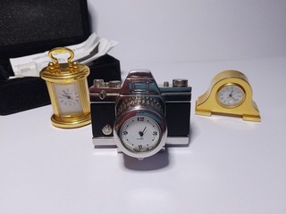 3 x Miniatur Neuheit Uhren Ersatzteile Reparaturen Uhr & 2 x Gummistiefel