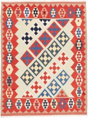 Kelim Kashkouli Teppich 160x210 cm handgewebt Wolle Persien Unikat Neu
