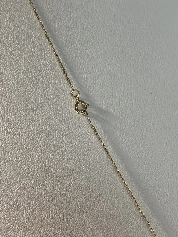 Cuarzo citrino fundido de oro amarillo de 14 quilates con colgante de diamantes y collar de cadena Foto 4 de 4