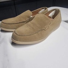 Men's Suede Loafers - Size 280, Soft Handmade Shoes
