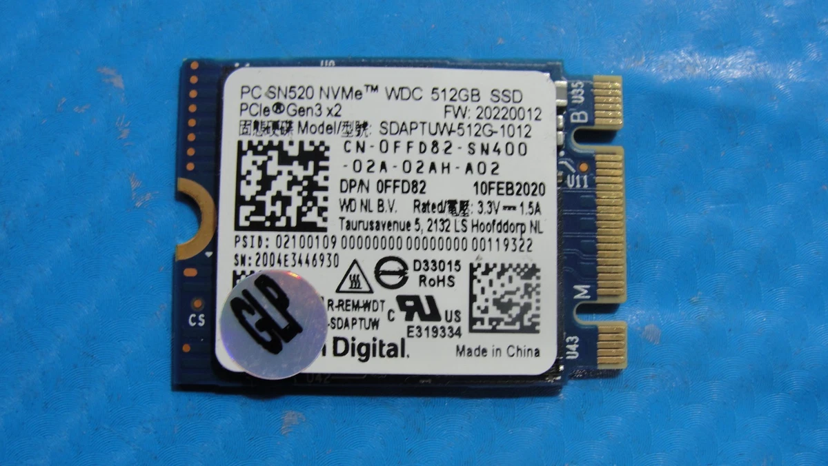 WD/Intel/SK NVMe M.2 SSD 512GB 5枚セット Western Digital M.2 Interface 512 GB Solid State Drives for sale