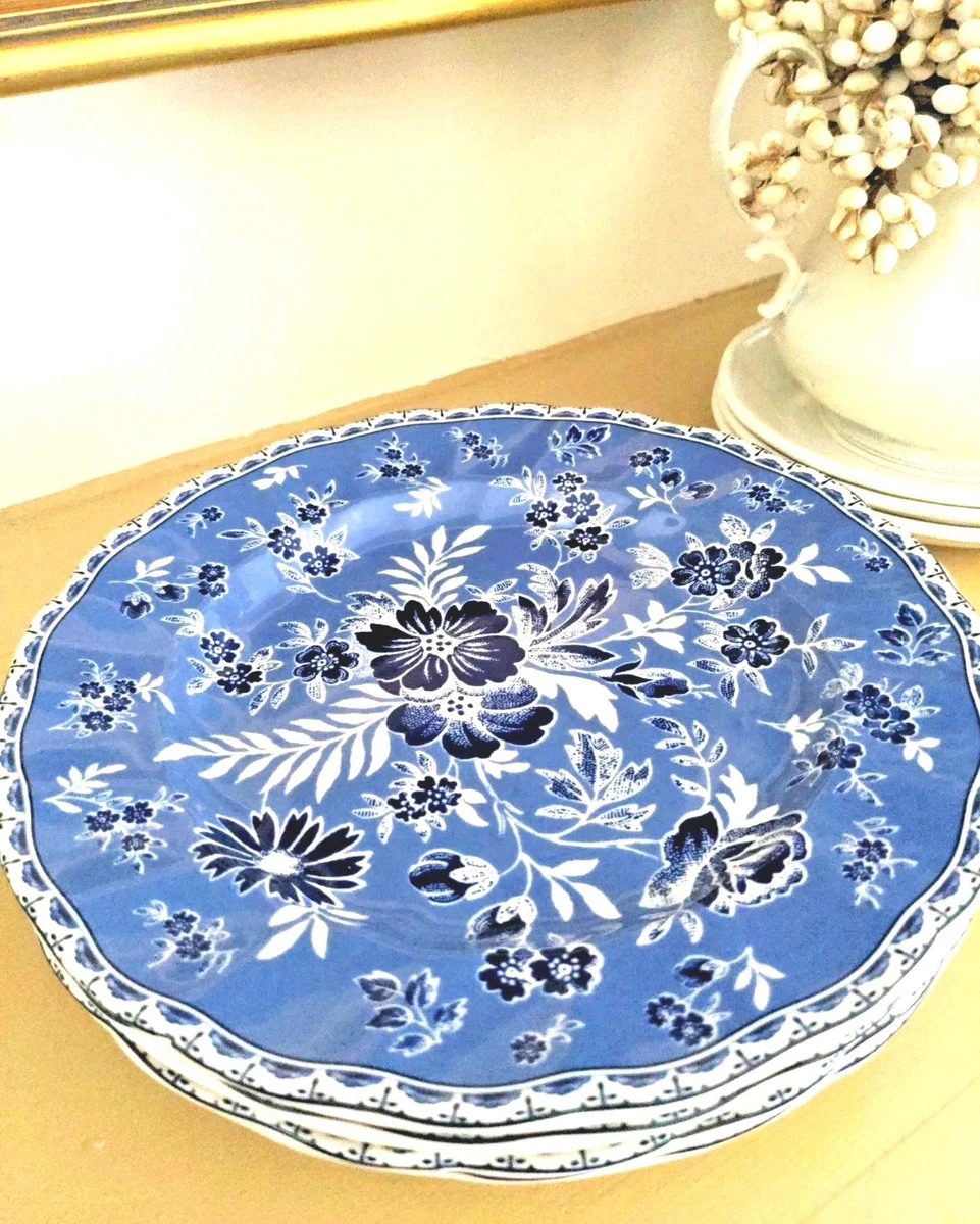 JOHNSON BROTHERS BONJOUR 小花模様のプレート Johnson Brothers Blue Dinnerware Plates for sale | eBay