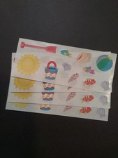 Creative Memories  Lot of Four Studio Stickers  2" x 5"  At The Beach