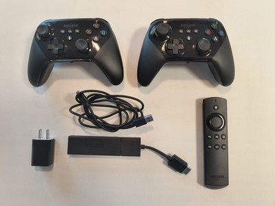 2nd Generation Amazon FireStick LY73PR with Two Wireless Game Controllers DE38UR