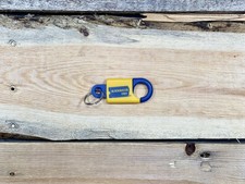 Blockbuster Video Rental Store Keyring Keychain Blue Yellow Vintage Logo