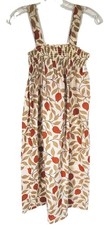 VTG 70s Sears Deadstock Midi Dress NWT Smocked Bodice Floral Boho Prairie Large