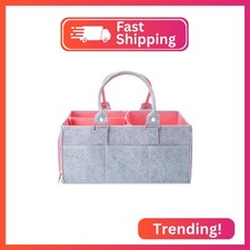 Mr. Pen- Baby Diaper Caddy Organizer, 1 Pack, Pink Inside, Baby Caddy Organizer