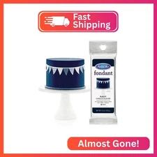 Satin Ice Navy Fondant, Vanilla, 4.4 Ounces