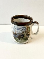 Vintage Royal Schwabap Mug Fisherman Tending His Nets - Holland Made