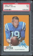 1969 Topps #25 Johnny Unitas PSA 7 *2664