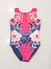 BEAUTIFUL Destira Gymnastics Dance Leotard CL Large Ultra Soft FLOWERS FLORAL
