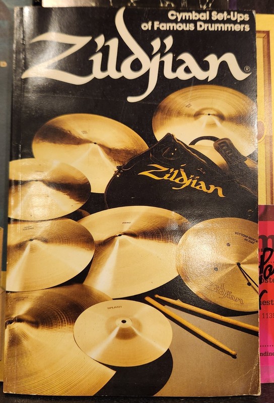 ZILDJIAN 1980 CYMBAL SET-UPS BOOK OF FAMOUS DRUMMERS-EX/NRMINT