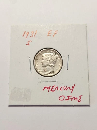 1931 S EF Tough Key Date To Find Mercury Dime Rare