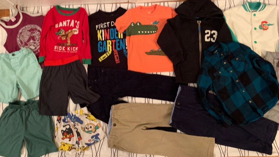 Lote de 15 Piezas Niño Janie y Jack + Ropa 4 Años Tops Pantalones Chaquetas U1 Foto 2 de 4