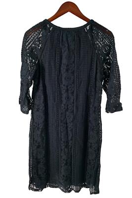 isaac mizrahi black lace dress Isaac Mizrahi Live! Extended Shoulder Lace Dress Jet Black