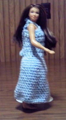 light blue fancy dress