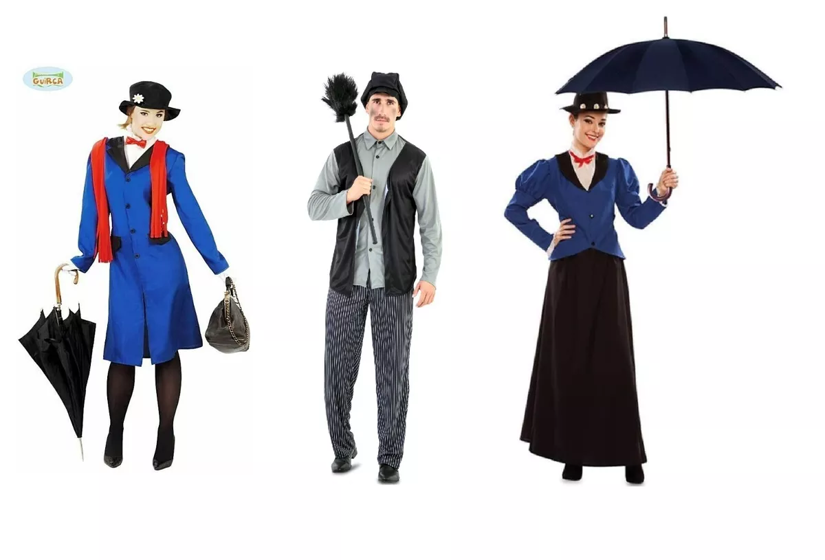 CARNIVAL HALLOVEN DRESS MARY POPPINS CHIMNEY SWEEPER COSPLAY BABY SITTER