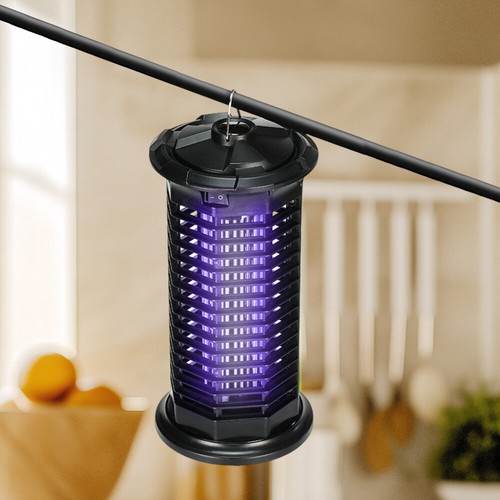 2-In-1 Microwave Electric Mosquito Killing Lamp Waterproof Insect Racket Swatter - Picture 7 of 18