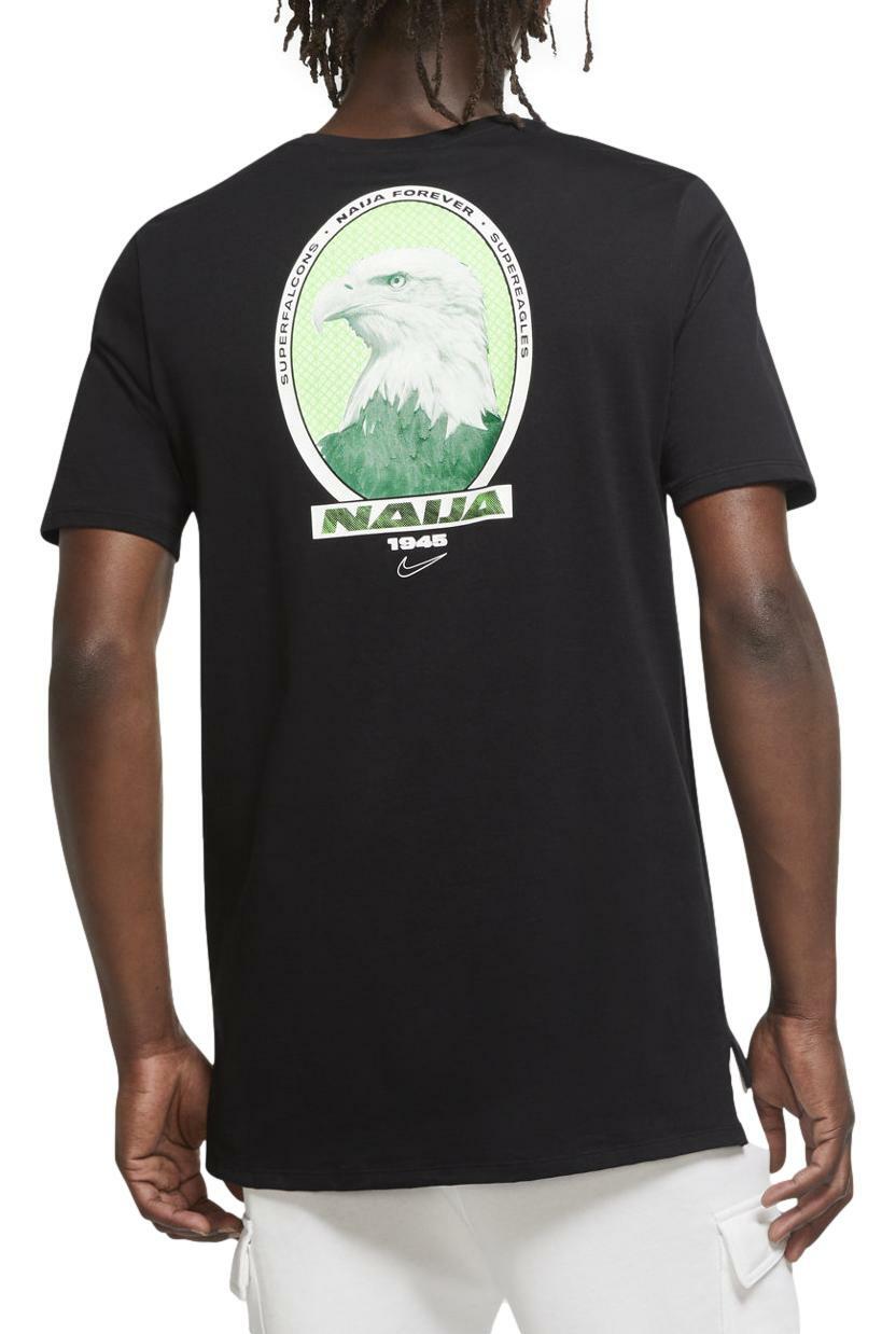 Мужская футболка Nike NAIJA Forever Nigeria Soccer Team черныйзеленый CT1944-010 4390₽