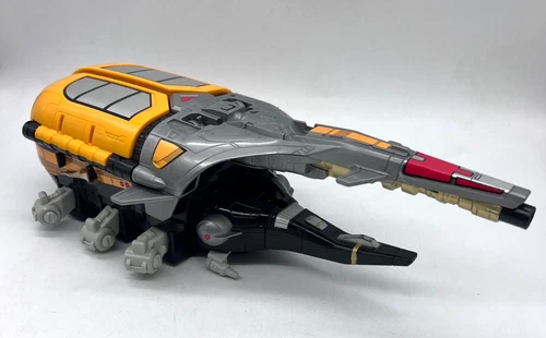 Vintage 1996 Bandai Beetleborgs Gargantis Transport Incomplete Set Yellow