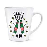 VerrüCkte Bier Mann Stars 341Ml Latte Becher Tasse Lustiger Witz Drunk Vatertag