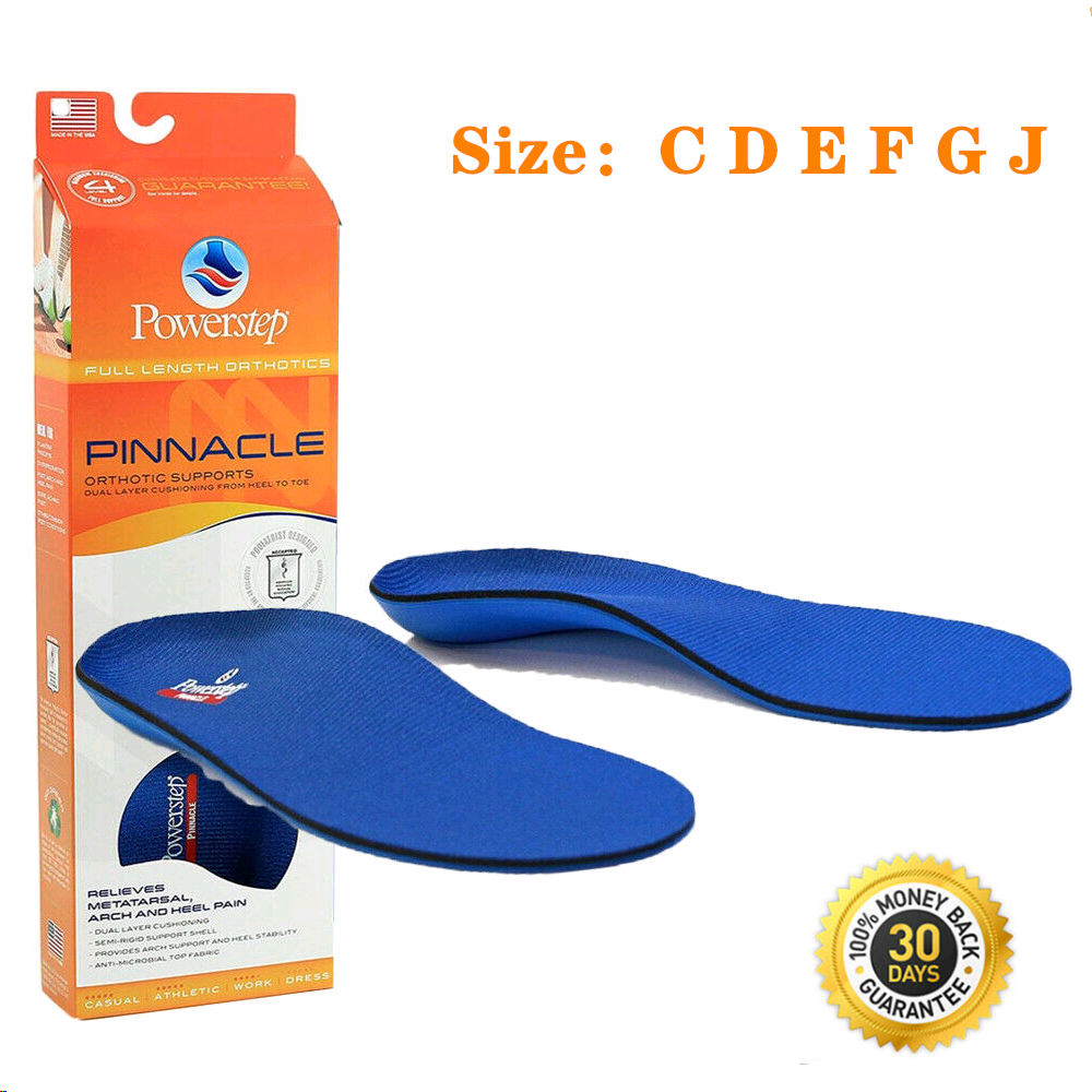 Powerstep Original Pinnacle Full-length Arch Support Insole Size B