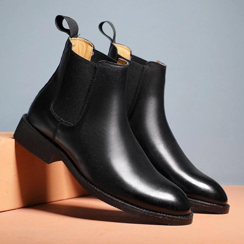 Mens heeled ankle boots sale