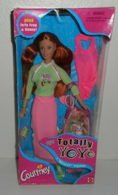 Barbie COURTNEY Totally Yo Yo Doll W Yo Yo Frog & Bunny 1998