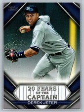 2020 Topps Update #YOC-02 Derek Jeter 20 Years of The Captain Blue Yankees