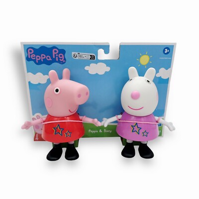 Peppa Wutz 2 Figuren Pack PEPPA & SUZY Playtime Fun 13cm - NEU & OVP