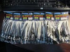4¾" x 30 NEW Supertackle #208 BIG EYE GLOW COP CAR - Salmon Hoochies