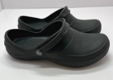 Crocs Women’s Mercy Work Clogs Size W 8 Slip Resistant Shoes Black