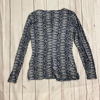 Chemise Femme Daisy Fuentes Noire à Manches Longues - Taille M, Motif Serpent Occasion Casual