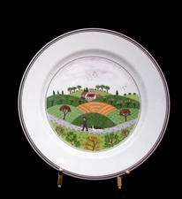 Design Naif / Hunter & Dog by Villeroy & Boch SALAD PLATE 8 1/8"  SET / 4