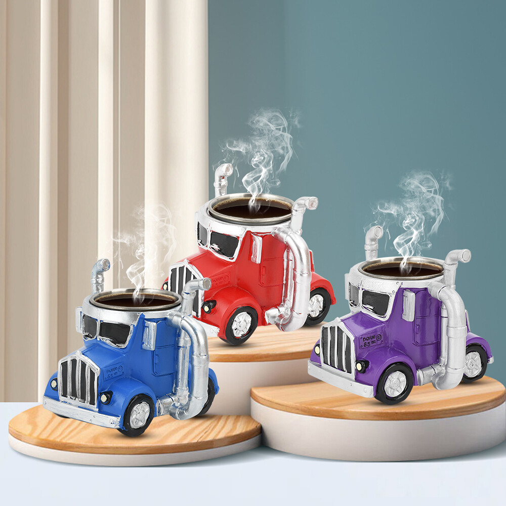 Semi Truck Coffee Mug Handcrafted Creative Design Truck Shaped Coffee Cup 250ml