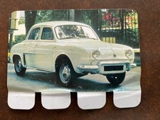 Plaque métal RENAULT DAUPHINE Collection COOP " l'auto à travers les âges" N° 34