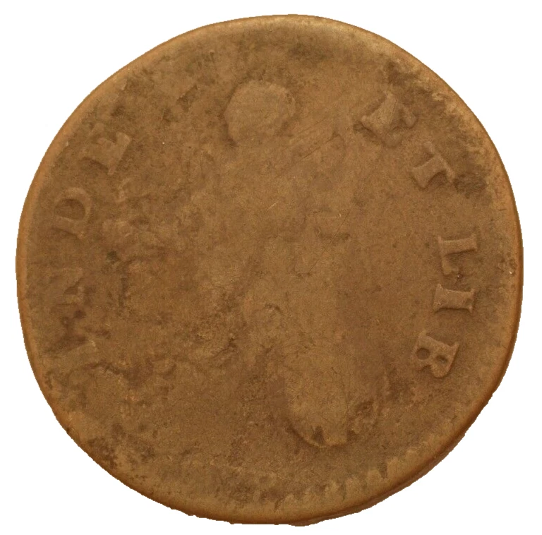 1788 Vermont Colonial Copper Coin RR-25 Die Break LDS - Image 4 of 4