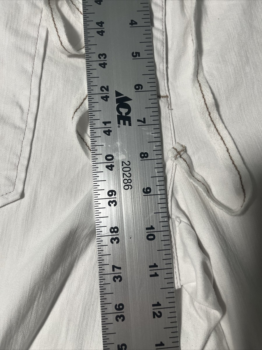Style & Co Fat Cuff Capri Women’s 10 White Drawstring Casual Comfortable Pant View 5