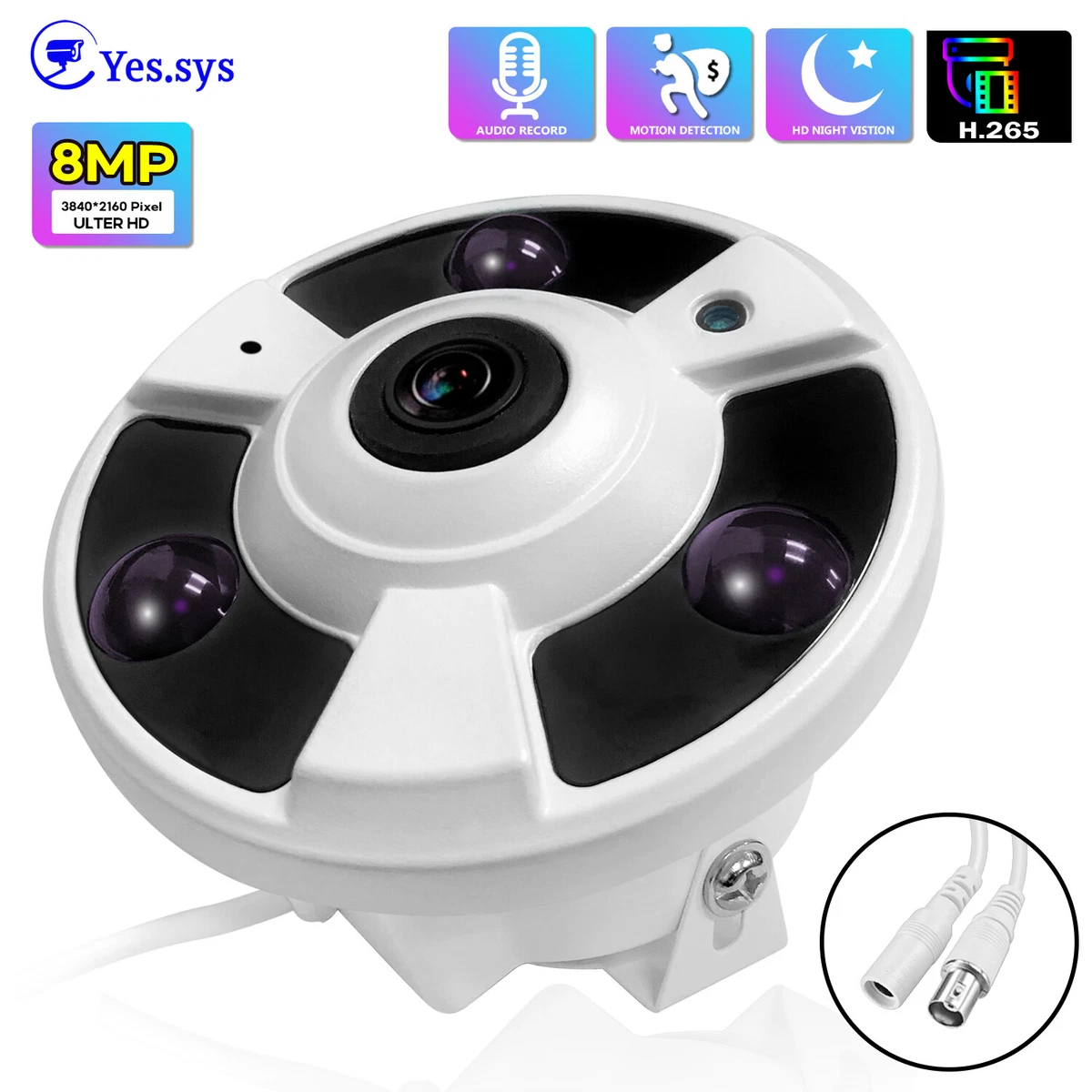 Best 180 best sale degree security camera