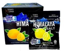 3 BOX 36 PACK Himalaya Salt Sport Mint Candy Lemon Flavour Throat Soothing