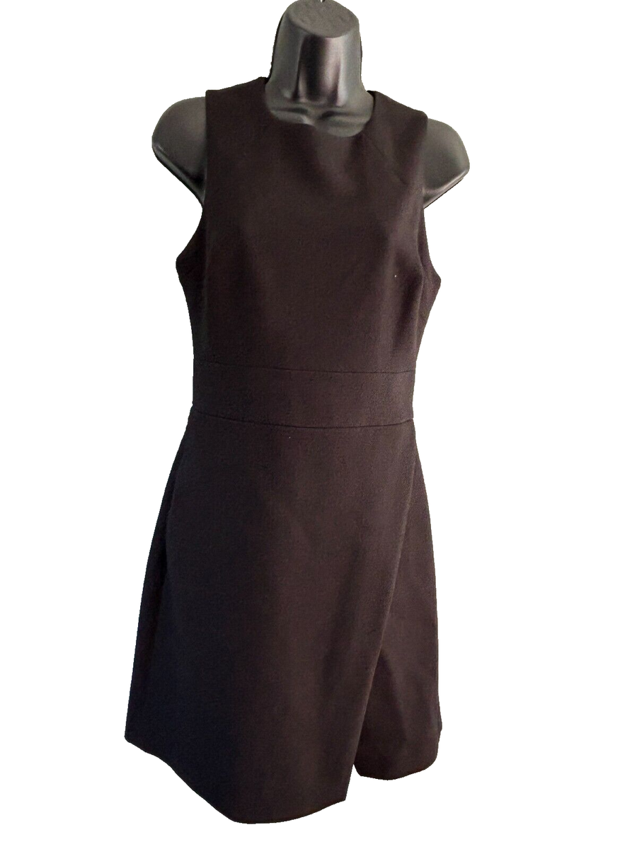 Banana Republic Womens Sleeveless Black Dress LBD Gold Zipper Back Size 4 |  eBay