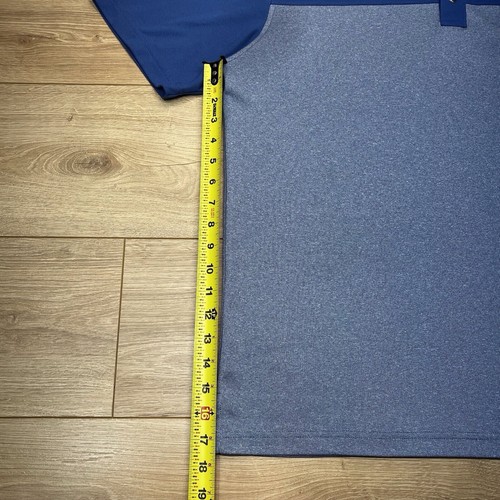Bollé Herren Golf Polo Large Shirt feuchtigkeitsableitend sportlich blau grau - Bild 9 von 13