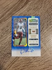 2022 Contenders Rookie Auto Showcase Ticket #170 Phidarian Mathis Commanders RC 