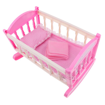 Lifelike Baby Doll Cradle Bed for 9
