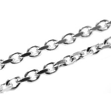 20 inch Heavy Gents Chain 3mm Gauge Curb Style in Sterling Silver